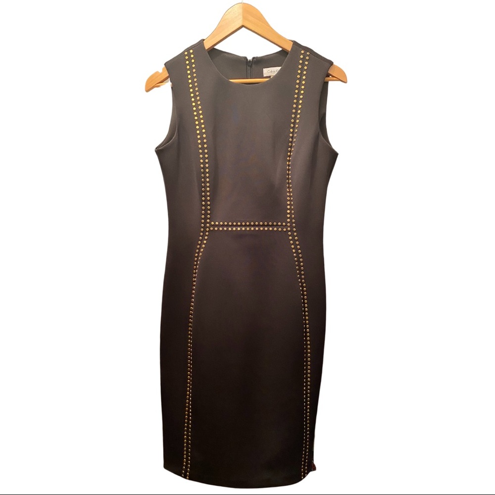 Women's Sheath Dress with Embellished Detail